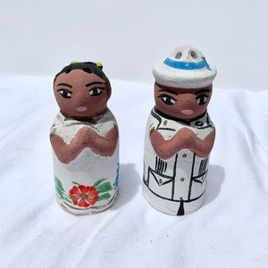 *DONATED* Vintage Terracotta Couple S&P Shakers